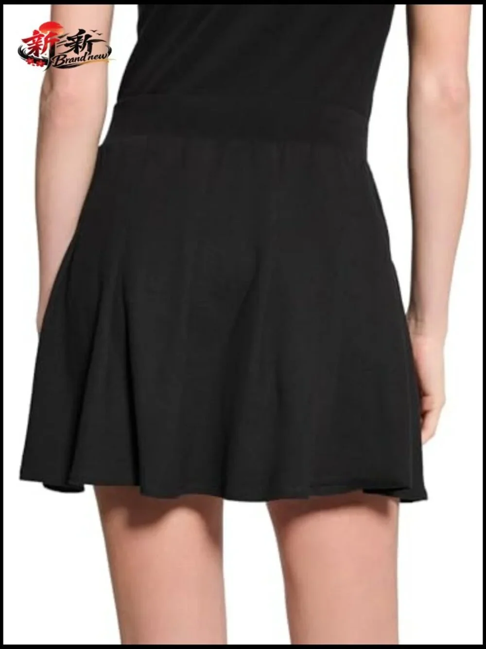 Pleated Mini Tennis Skirt Organic Cotton High Rise